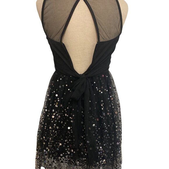 Ruby Rox Sequined Black Dress - Picture 6 of 12